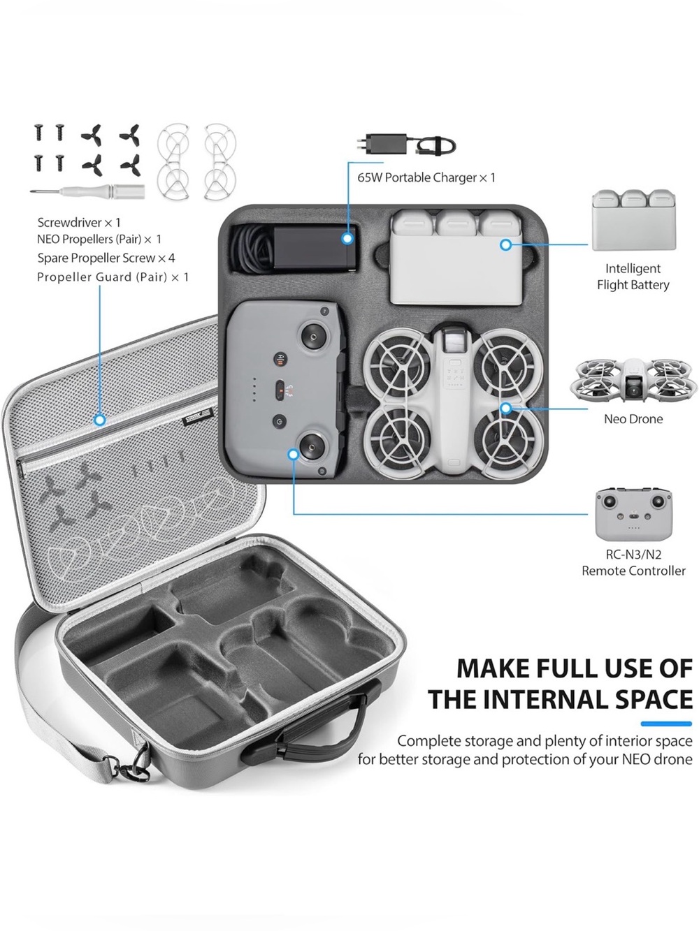 DJI Neo Fly More Combo case - Picture 5 of 8